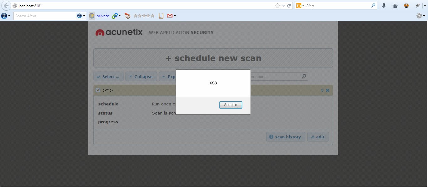 Acunetix XSS